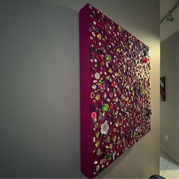 Original Artwork. “I SPY”, mixed media, 24” x 24” x 2”. - Picture 10 of 16